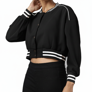 Nuevo abrigo bordado de alta calidad recién llegado personalizado para mujer Varsity Jacket Custom Letterman Varsity chaquetas de mujer - Product Image 1