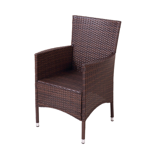 Ngoài trời mây ăn đặt 5 mảnh PE <span class=keywords><strong>wicker</strong></span> Patio đồ nội thất với bàn tròn và 4 ghế bành cho sân vườn, ban công, quán cà phê, khu nghỉ mát - Product Image 6