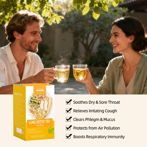 Té Herbal Orgánico para Limpiar los Pulmones, para Fumadores, Ayuda a Dejar <span class=keywords><strong>de</strong></span> Fumar, en Caja, para un Hígado Saludable, Venta al Por Mayor - Product Image 6