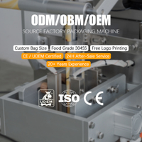 Machine d'emballage verticale VFFS pour liquides, machine automatique de remplissage et d'emballage de sachets pour eau, jus, sauce, huile comestible, miel