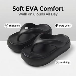 Sandalias de tacón alto para mujer, estilo flip-flop, antideslizantes, ecológicas, impermeables, para playa, interior/exterior - Product Image 6