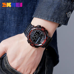 Montre digitale pour garçons <span class=keywords><strong>SKMEI</strong></span> 2110, nouvelle arrivée, vente en gros, bracelet en caoutchouc, résistante à l'eau, <span class=keywords><strong>chrono</strong></span>, en stock, montre-bracelet de plein air - Product Image 3