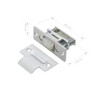 Loquet de porte carré en laiton pour marché australien, avec cylindre de verrouillage, loquet tubulaire de passage, loquet de salle de bain à confidentialité, loquet coulissant de confidentialité
