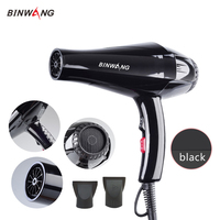 Sèche-cheveux professionnel 2200W avec moteur électrique AC, diffuseur, 2 vitesses chaud/froid, faible rayonnement, protection contre la surchauffe, en plastique, pour extérieur et hôtel