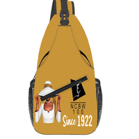 Nueva Bolsa de Mensajero Personalizada con Diseño de Moda de la Hermandad Gamma Phi Delta, Alfabeto Griego, Unisex, para Viajes al Aire Libre