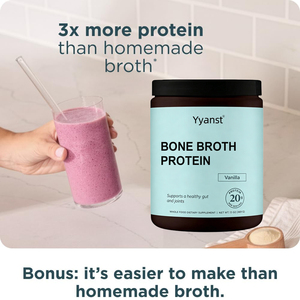 Proteína en Polvo de Caldo de Hueso de Vainilla, 20 g de Proteína por Porción, Favorece la Salud Intestinal y el Bienestar de las Articulaciones - Product Image 6