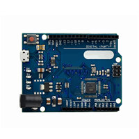 Placa de Desarrollo Leonardo R3 ATMEGA32U4 con Cable de Datos, Placa Azul, Chip QFN