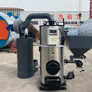 Food Grade Steam Generator 10hp 20hp 30hp 50hp Dual Fuel Biomass Wood Pellet Boilers With Waste Heat Recovery