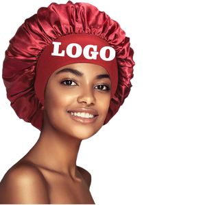<span class=keywords><strong>Bonnet</strong></span> de Nuit Élastique Large Bande pour Femmes, MOQ Bas, Couleurs Unies, Soin des <span class=keywords><strong>Cheveux</strong></span>, Douche, en Polyester - Product Image 4