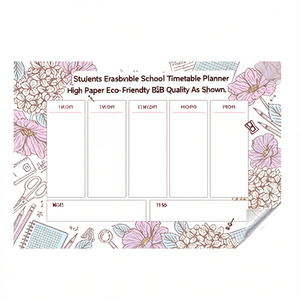 Students Erasable School Timetable Planner High Grade Paper Eco Friendly B2B Quality As Shown - Product Image 2