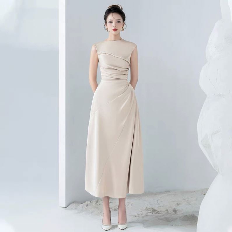 open lace back dress Petal and Pup Women's Achanti Pleated Maxi Dress
