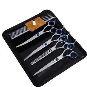 निर्माताओं की आपूर्ति विरोधी खरोंच दौर सिर रंग पालतू कैंची, स्टेनलेस स्टील परिष्करण सुरक्षा कैंची - Product Image 4