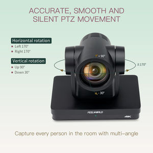 Caméra PTZ de diffusion en direct FEELWORLD UHD4K12X simultanée 3G-SDI/HDMI/USB/IP avec zoom optique 12x 4K30fps compatible PoE - Product Image 4