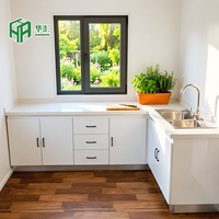 Maison mobile extensible de 20 pieds facile à installer avec chambre, cuisine et salon