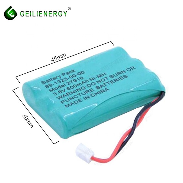 Model 27910 Cordless Phone Replacement NIMH AAA 600mAh 3.6V 2.16Wh 800 Cycle Life Rechargeable Battery