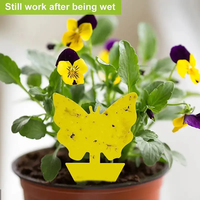Piège collant en gel jaune à la pointe de la technologie Agriculture écologique Forme de fleur de fruit Tueur d'insectes-Attraper les mouches Moustiques Ravageur