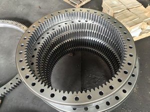 Groothandel op maat gemaakte graafmachine draaikranslager dubbele rij gelijke diameter kogel binnenverzetting draaikransring - Product Image 5