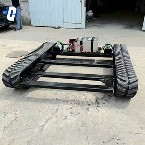 Tất cả các địa hình theo dõi Chassis Crawler khung gầm cao su theo dõi hệ thống cho nông nghiệp Robot và điều khiển từ xa xe - Product Image 5