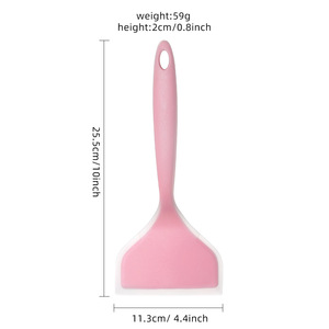 Spatule en silicone pour poêle à tamagoyaki, spatule épaisse antiadhésive pour crêpes, outil de cuisson avec poignée, options multicolores - Product Image 3