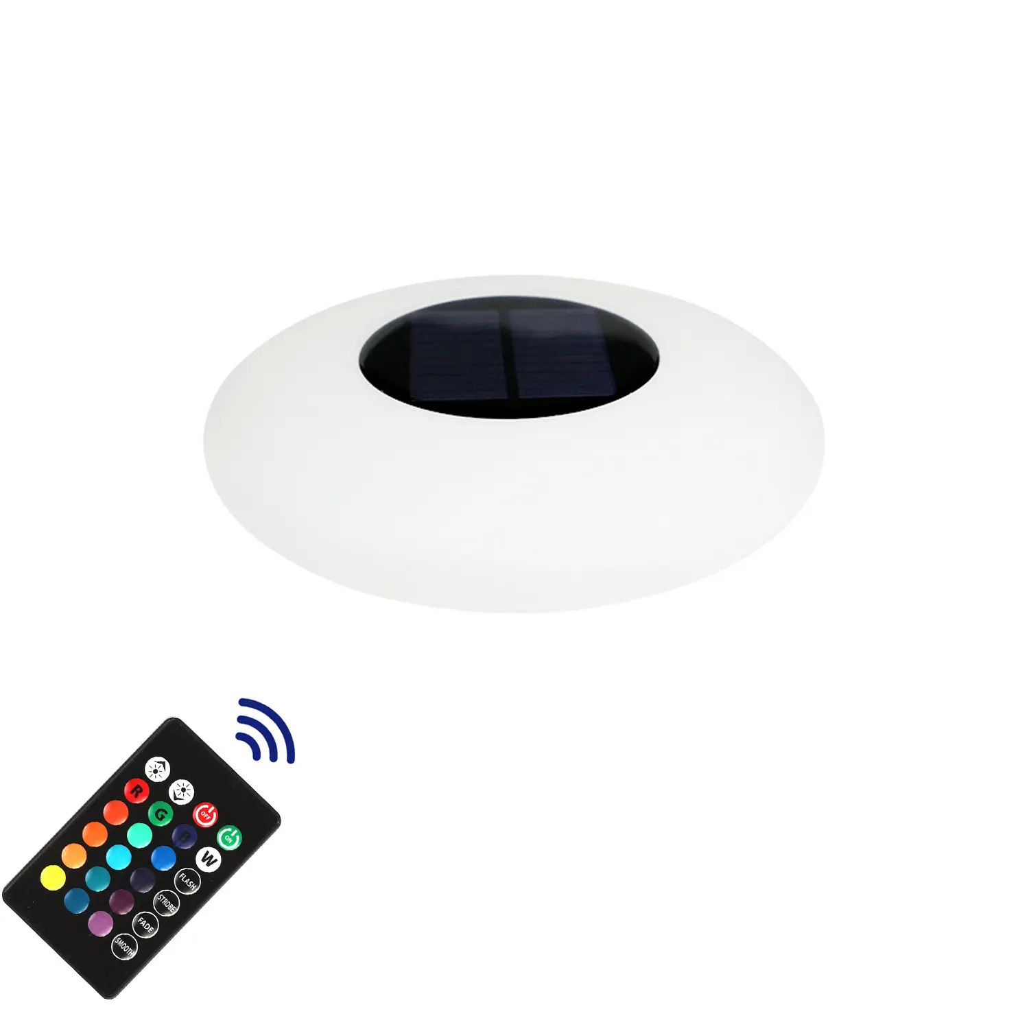 Lampu kolam tenaga surya Multi warna RGB LED, lampu taman luar ruangan, lampu air mancur kolam renang, lampu kolam apung