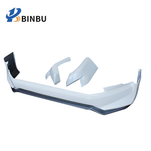 Para Toyota <span class=keywords><strong>Prado</strong></span> FJ150 parachoques delantero y trasero envolvente estilo original blanco perla kit de carrocería de reacondicionamiento 2018-2022 - Product Image 4