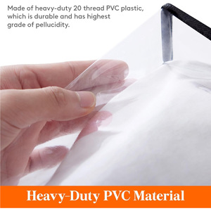 Klare Aufbewahrung beutel für Kleidung, Aufbewahrung tasche für Plastik decken, faltbare Umhängetaschen aus Vinyl mit Reiß verschluss, Schrank organisatoren - Product Image 5