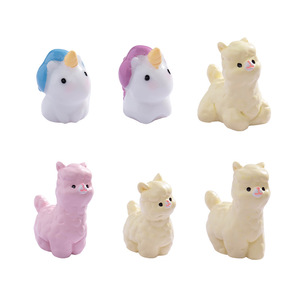 Dp Craft Mini Alpaca Unicorn Figurines Resin Animal Decor Home Desktop <b>Car</b> <b>Ornament</b> - Product Image 5