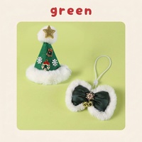 Zoyi Pet – Ensemble de décoration de Noël pour animaux de compagnie : chapeau en peluche, collier en velours avec nœud, flocon de neige, étoile et clochette, réglable pour chiens et chats