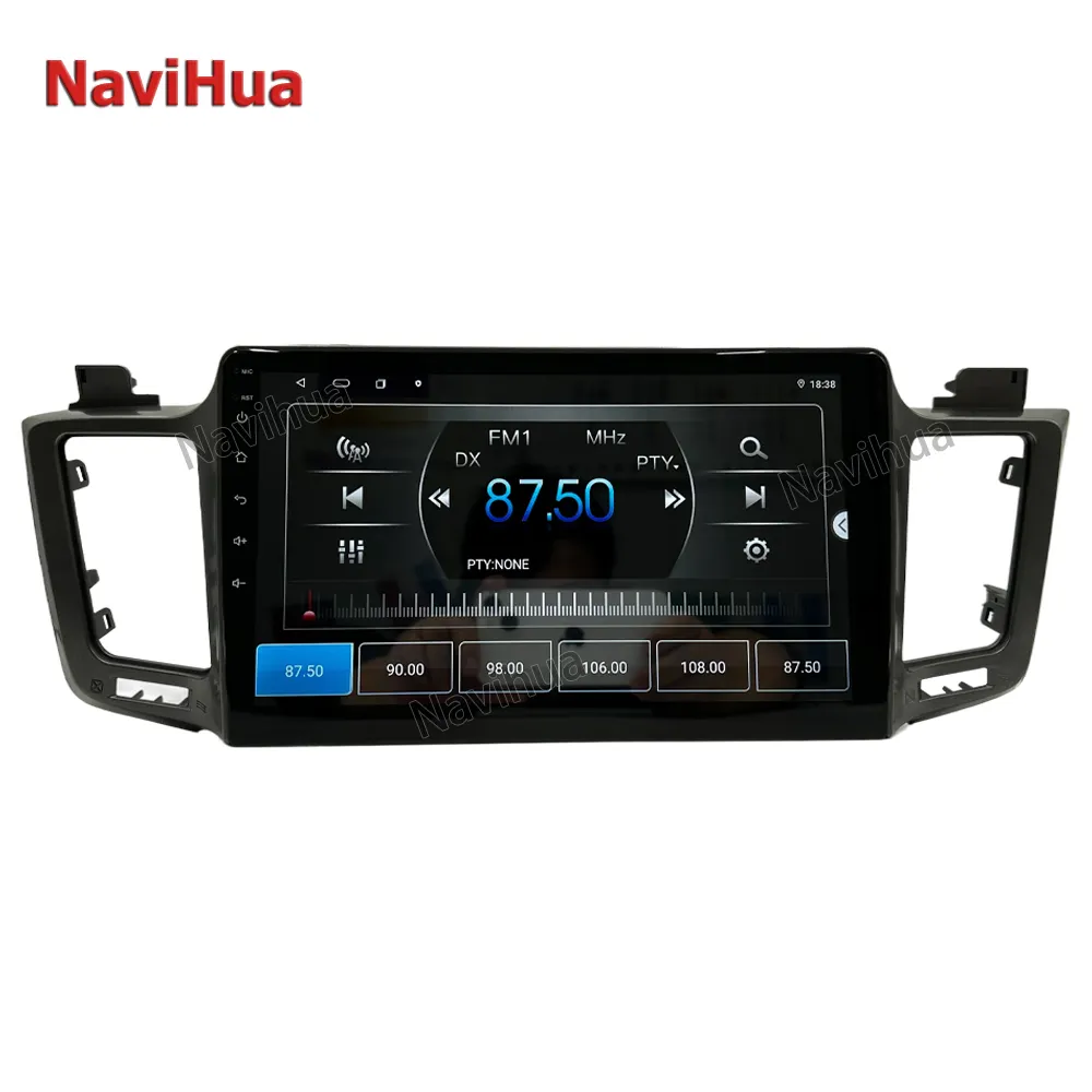 مشغل Navihua متعدد الوسائط بشاشة لمس 10 بوصة للسيارة ومزود بنظام الملاحة ونظام تحديد المواقع ويعمل بنظام الأندرويد لسيارة تويوتا RAV4 2006-2016