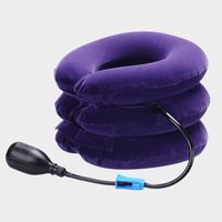 Dispositif de traction cervicale gonflable, étireur cervical en plastique, portable, confortable, soulagement de la douleur chronique au cou, utilisation hospitalière, taille unique