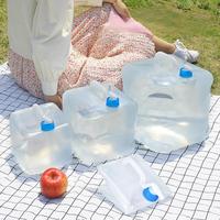 Bouteille d'eau pliable en silicone 5L 10L 15L 20L, anti-fuite, sans BPA, compatible micro-ondes, pour la survie en plein air