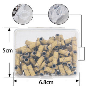 Bandas <span class=keywords><strong>de</strong></span> Lijado para Uñas Mini Zebra con Logotipo Personalizado, 100 Piezas/Caja, 120 #   180 #   <span class=keywords><strong>Anillo</strong></span> <span class=keywords><strong>de</strong></span> papel <span class=keywords><strong>de</strong></span> lija desechable para manicura, color blanco y rosa - Product Image 3