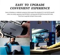 Ổ cứng SSD SATA3.0 870 QVO, tốc độ đọc 560MB/s, dung lượng 500GB, 1TB, 2TB, mã MZ-77Q8T0BW dành cho Samsung.