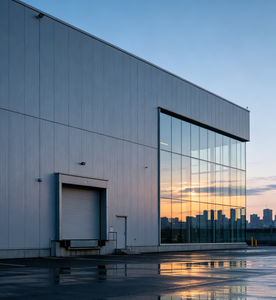 Magazzino Logistico Prefabbricato in Acciaio con Facciata in Vetro, Edificio in Metallo Isolato a <span class=keywords><strong>Risparmio</strong></span> Energetico - Product Image 6