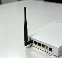 Antenne WiFi en caoutchouc Aurora Yu AN2400-92 2.4G omnidirectionnelle avec câble Pigtail et borne dorée, gain 3.8dBi pour routeur, passerelle, module sans fil