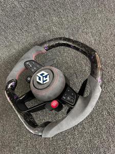 Volant en fibre de carbone forgée pour la modification et l'amélioration du volant du Volkswagen <span class=keywords><strong>Golf</strong></span> 8 GTI MK8 - Product Image 3
