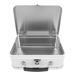 Fiambreras de fábrica Caja de asa de almuerzo de lata <span class=keywords><strong>rectangular</strong></span> Maleta de lata segura para niños - Product Image 3