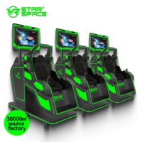 Simulateur de vol dynamique d'avion léger Machine de réalité virtuelle Chaise Gaming VR 360 Flight Simulator VR Star Space