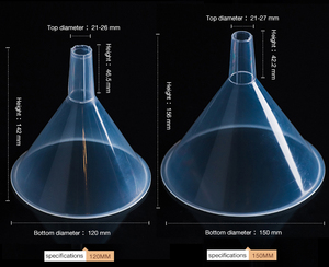 100% Novo pp Mini Funil De Plástico Transparente Filtro De Óleo De Cozinha Funil De Plástico - Product Image 3