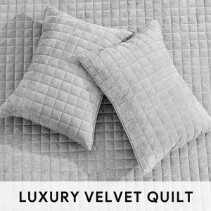 Ga trải giường sang trọng chần mịn nhung Quilt Set bộ đồ giường sang trọng Bộ Khăn trải giường phong cách phổ biến cho tất cả các mùa - Product Image 5