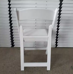 <span class=keywords><strong>Chaise</strong></span> d'hôtel polyvalente empilable en plastique, <span class=keywords><strong>blanche</strong></span> et moderne, pliable et polyvalente, peu encombrante, pour événements et rassemblements - Product Image 6