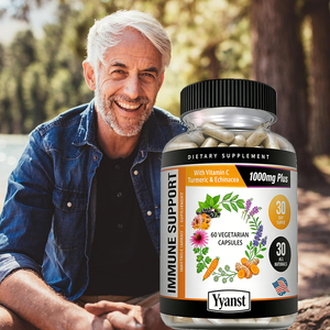 Suplemento de alta calidad para el apoyo inmunológico con vitamina C, cúrcuma, equinácea, zinc y bayas de saúco, en cápsulas, con antioxidantes. - Product Image 5