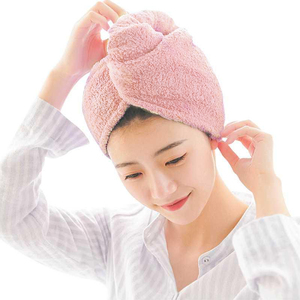 Toalla <span class=keywords><strong>de</strong></span> bambú para secar el cabello, toalla para envolver la cabeza - Product Image 6