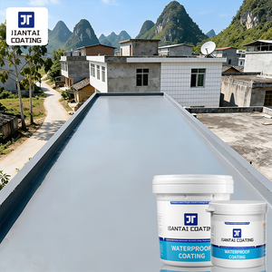 สีอะคริลิกเรซิ่นอีมัลชั่นกันน้ำชนิดยืดหยุ่น สำหรับงานก่อสร้างพื้นที่ขนาดใหญ่  น้ำยาเคลือบหลังคาและวัสดุก่อสร้างกันน้ำ - Product Image 1