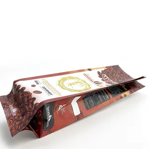 Pochette colorée résistante à l'humidité 500g, sachet de café refermable, Fruits secs, graines de chocolat, céréales, sac à gousset latéral de céréales Kraft