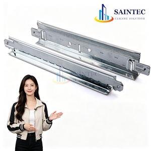 Oferta: Sistema de Techo Suspendido Saintec T24 Negro con Perfil Principal en T y Perfil Transversal en T, Acero Galvanizado Ignífugo, Garantía de 5 Años - Product Image 5