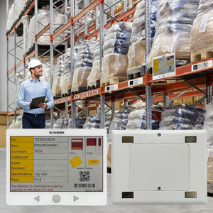 Etiquetas RFID Inalámbricas Inteligentes de 7.5 Pulgadas, Imán ABS, Batería de Larga Duración, Soporte de Texto/QR, Gráficos para Centros Comerciales - Product Image 1