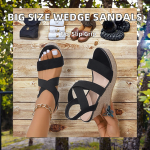 Sandalias de Plataforma con Tacón Alto y Correa Cruzada de PU Transpirables y Cómodas para Verano/Invierno, con Punta Abierta y Suela Gruesa para Mujer - Product Image 2