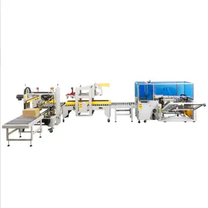 Multifunctional assembly line packing machine automatic box sealing and packing machine