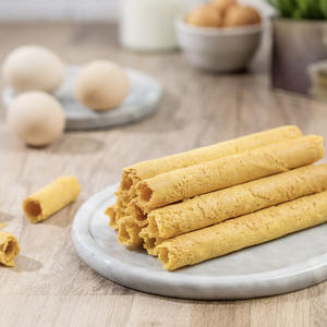 Venta Directa de Fábrica, Rollos de Huevo Crujientes Caseros en Sabores Clásicos de Leche Dulce, Galletas Empacadas en Bolsas - Product Image 3